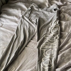 Gray adidas sweatpants
